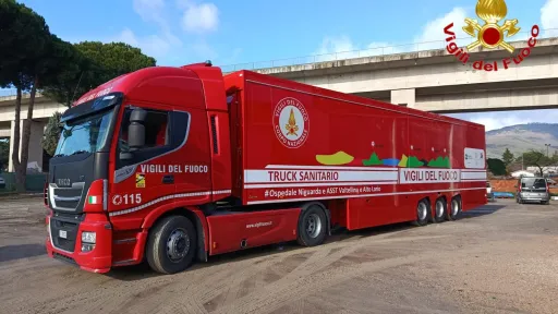 Camion della Salute dei Vigili del Fuoco